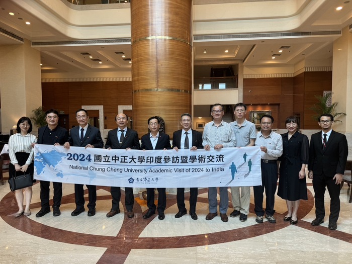 臺灣駐印度代表處葛葆萱大使接待由蔡少正校長率領的中正大學參訪團